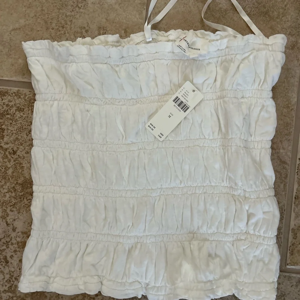 Anthropologie Tube Top, size Medium, NWT, color: Off White - Picture 4 of 5